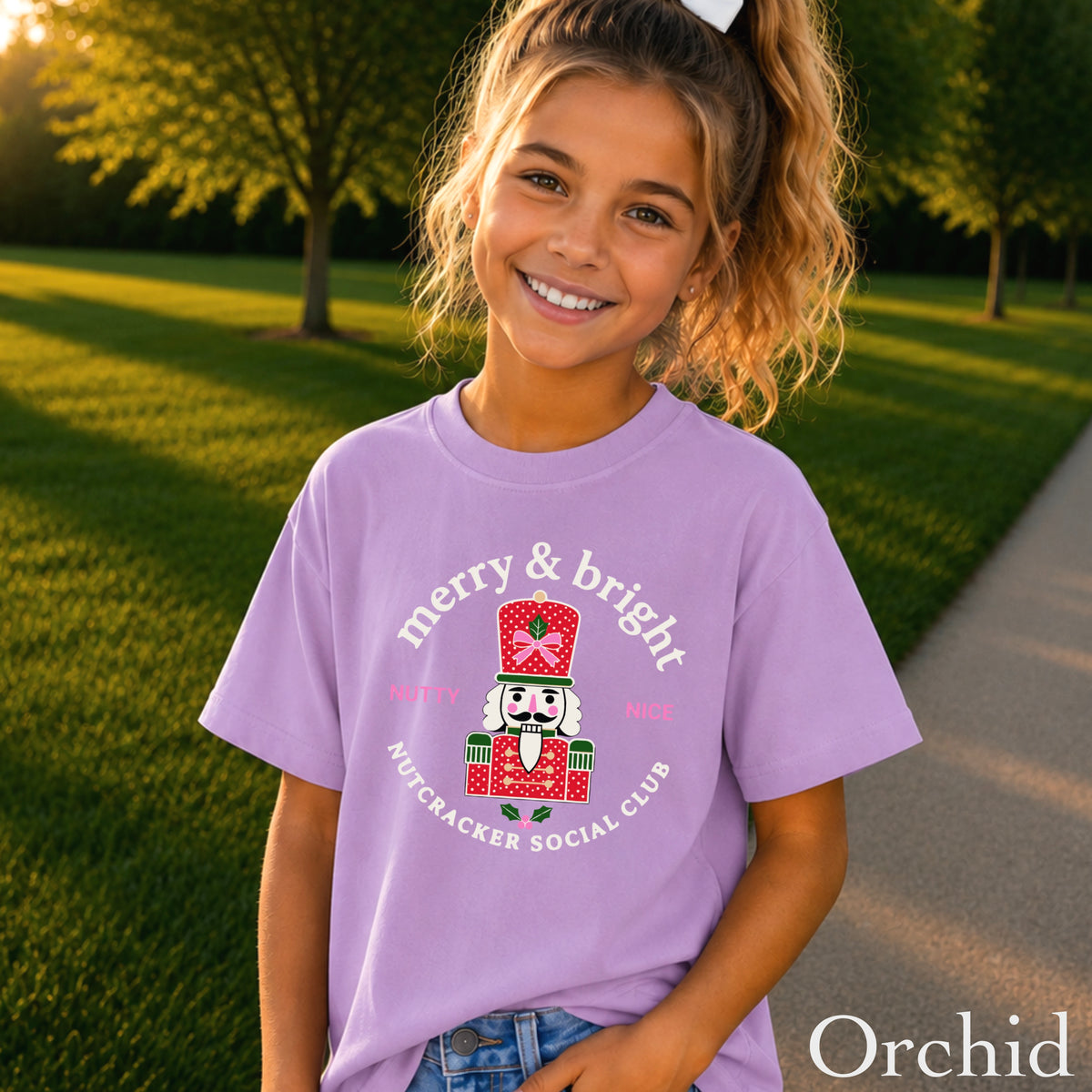 Nutcracker Social Club Christmas Youth Comfort Color T-Shirt