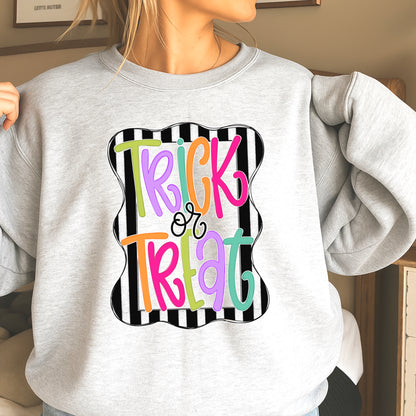 Trick Or Treat Halloween Crewneck Sweatshirt