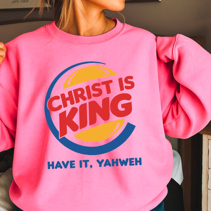 Christ Is King Christian Crewneck Sweatshirt