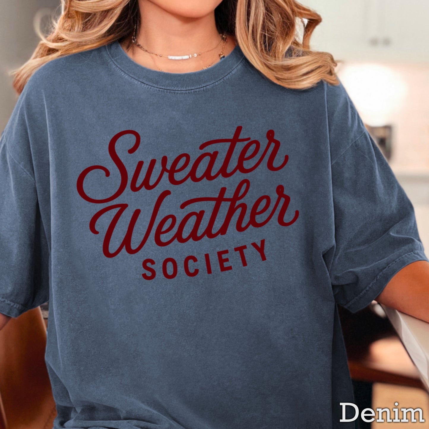 Sweater Weather Society Comfort Color Graphic Tee