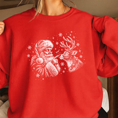 Christmas Santa Boop Crewneck Sweatshirt