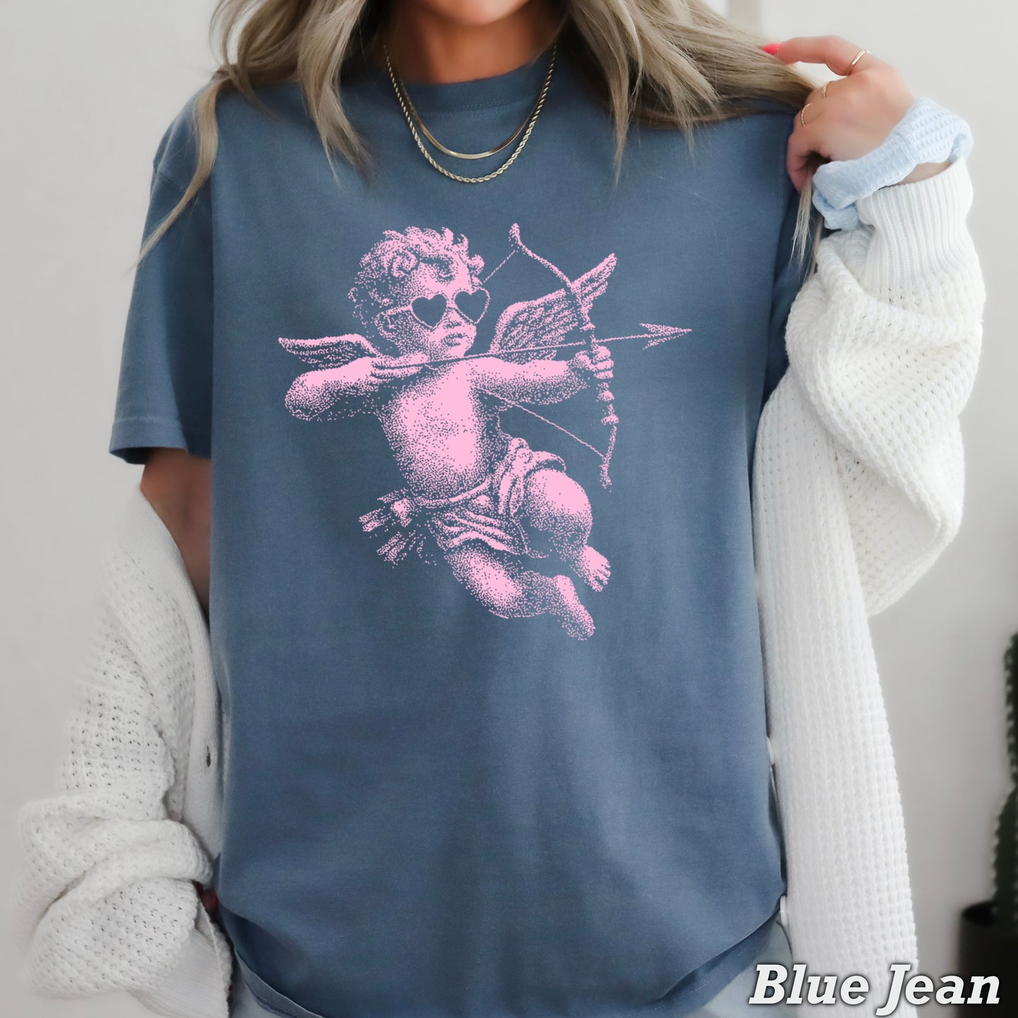 Halftone Valentine’s Day Comfort Color Graphic Tee