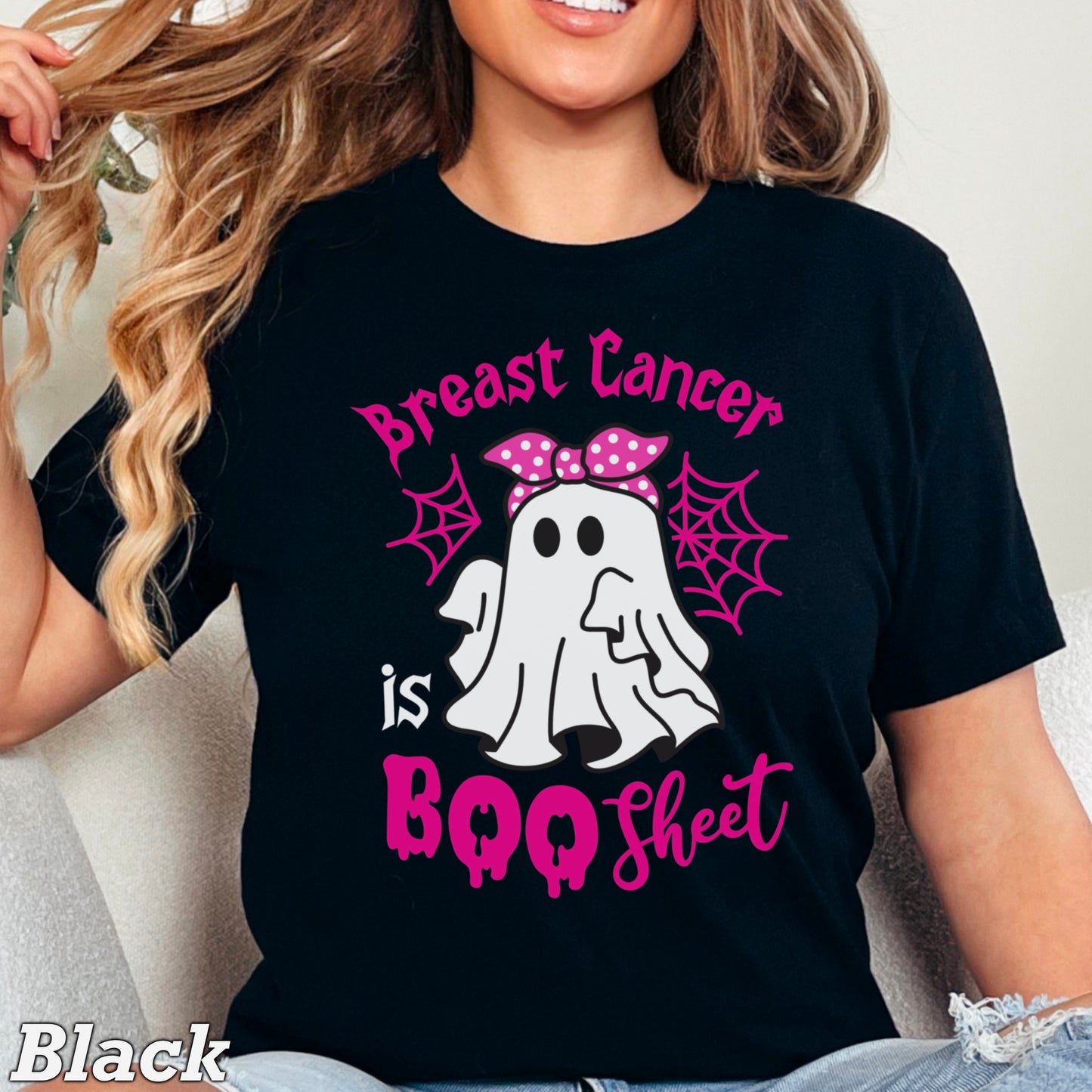 Breast Cancer Is Boo-Sheet Comfort Color Graphic Tee