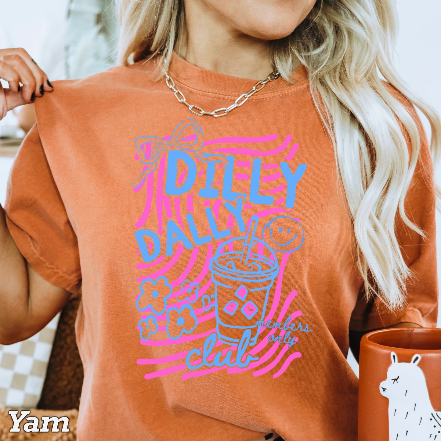 Dilly Dally Club Comfort Color Graphic Tee