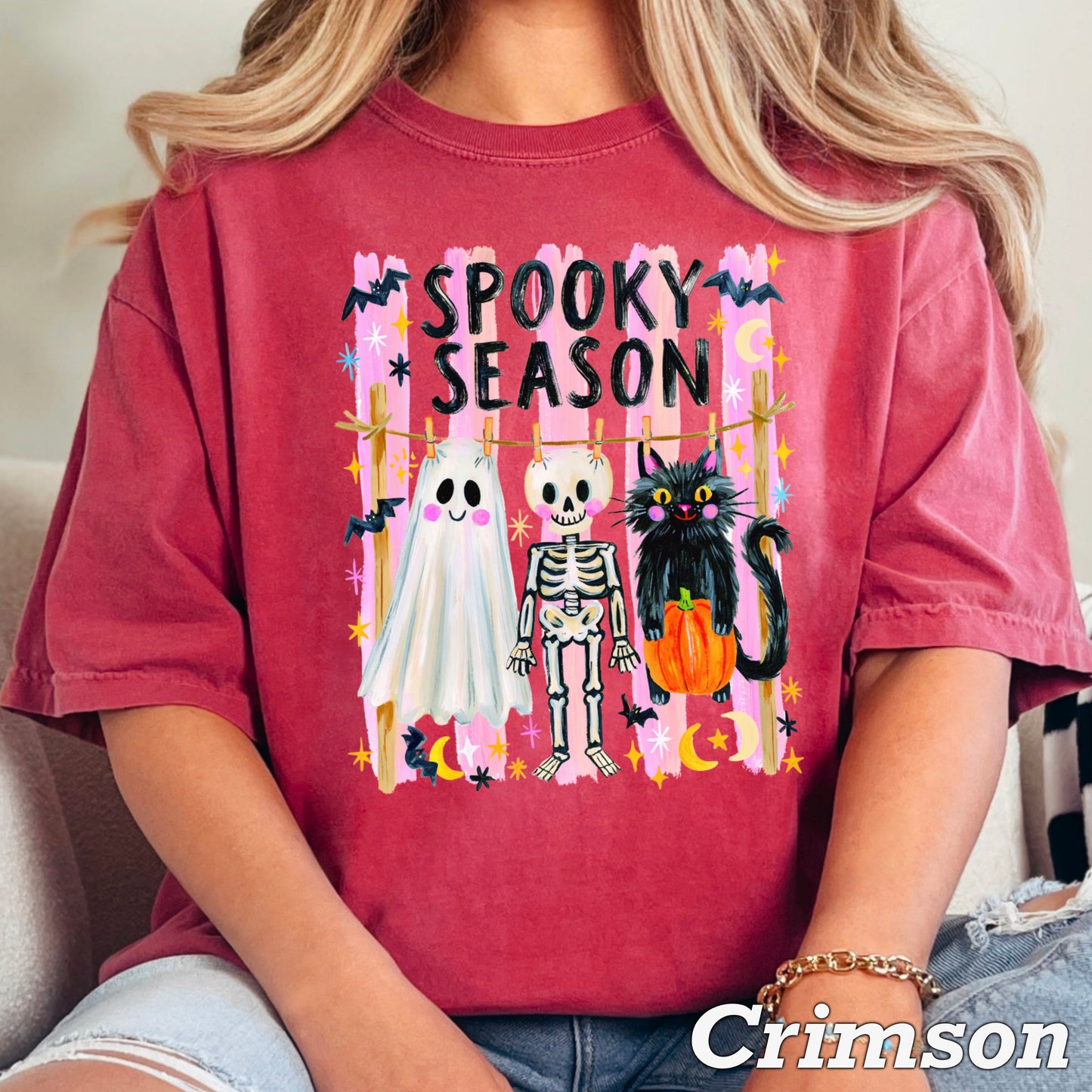 Spooky Season Halloween Comfort Color Graphic Tee