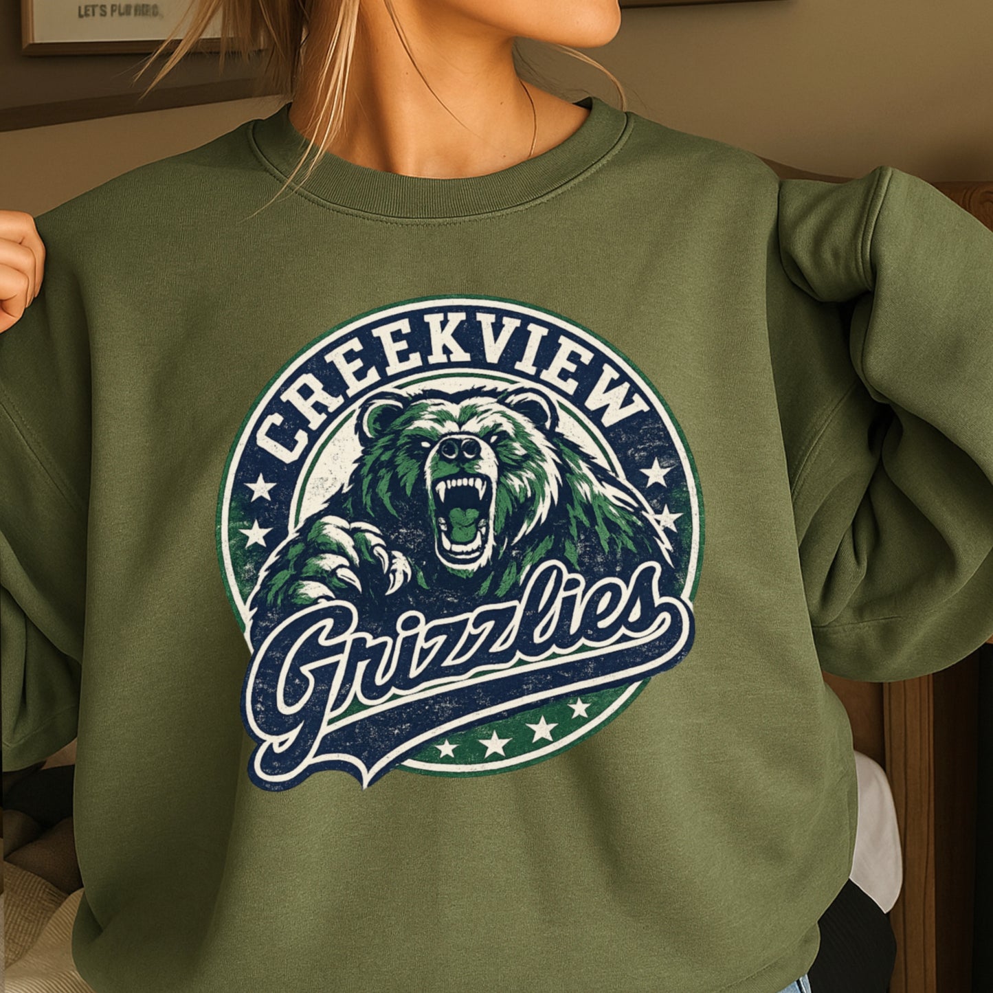 Creekview Grizzlies Crewneck Sweatshirt
