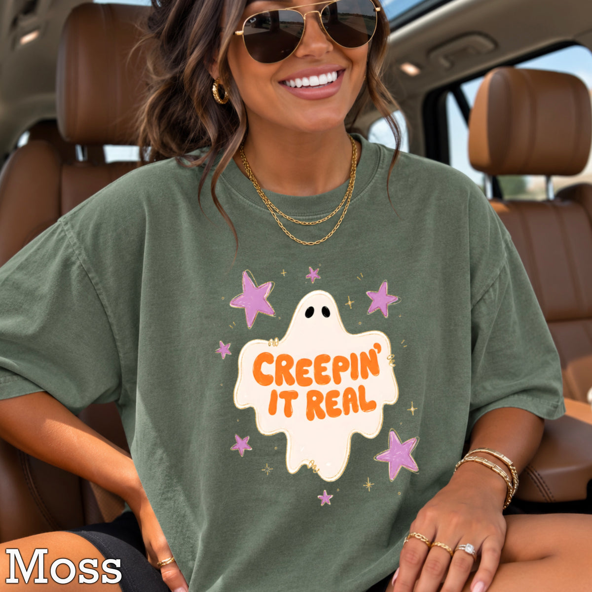 Creepin It Real Comfort Color Graphic Tee