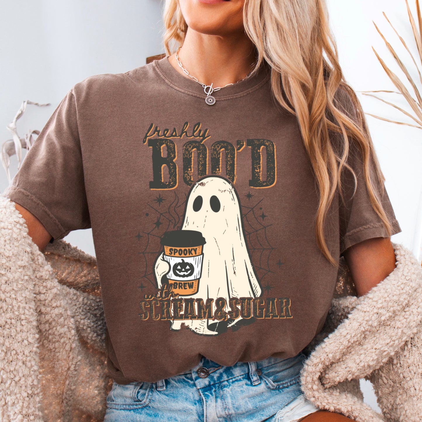 Freshly Boo’d Halloween Comfort Color Graphic Tee