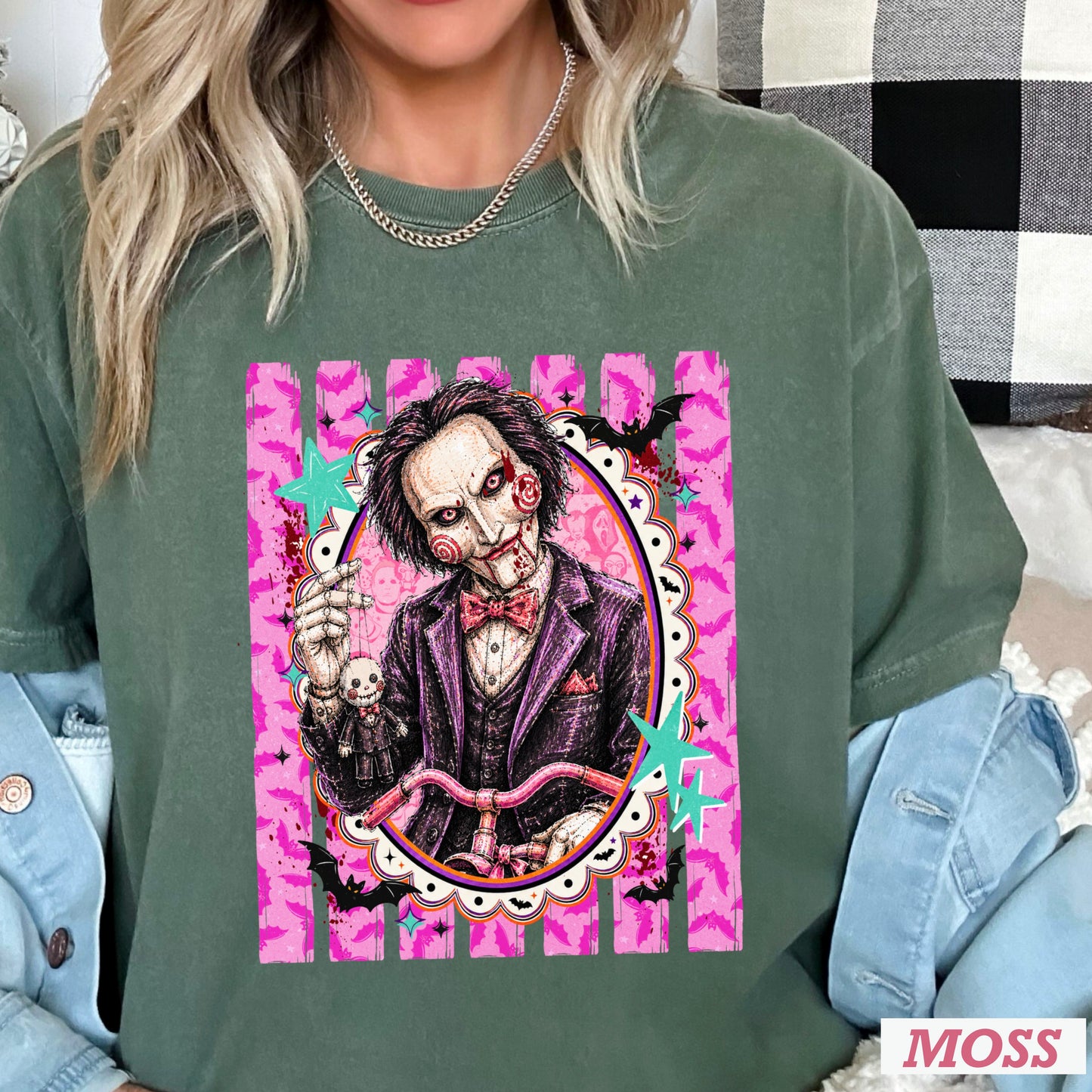 Horror Film Character Halloween Comfort Color Graphic Tee