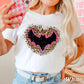 Leopard Bat Halloween Comfort Color Graphic Tee