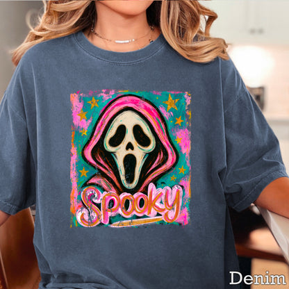 Spooky Floral Comfort Color Graphic Tee