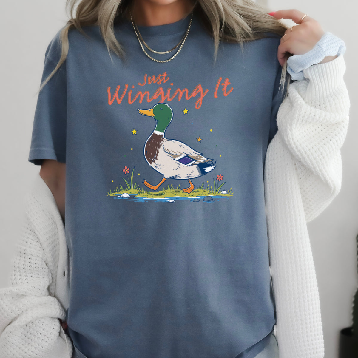 Just Winging It Comfort Color Graphic Tee
