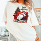 Just Waiting For Christmas Comfort Color Graphic Tee