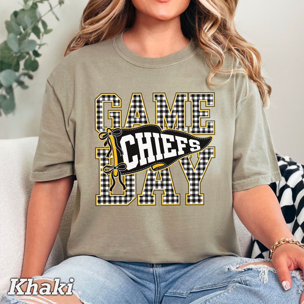 Chiefs Comfort Color Graphic Tee
