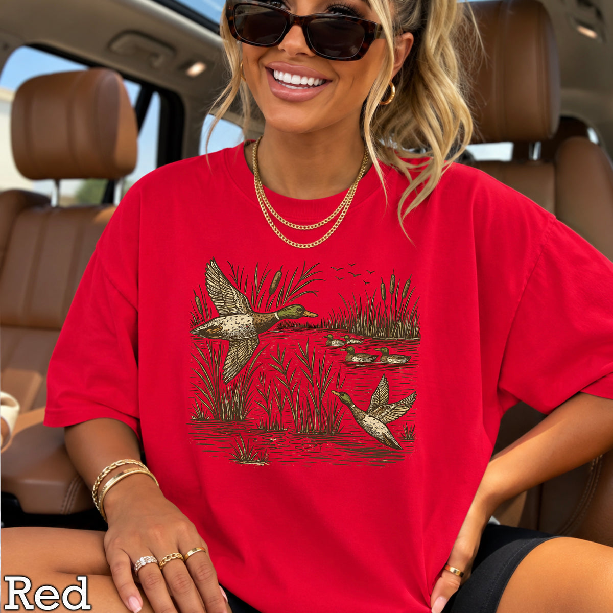 Mallard Ducks Comfort Color Graphic Tee