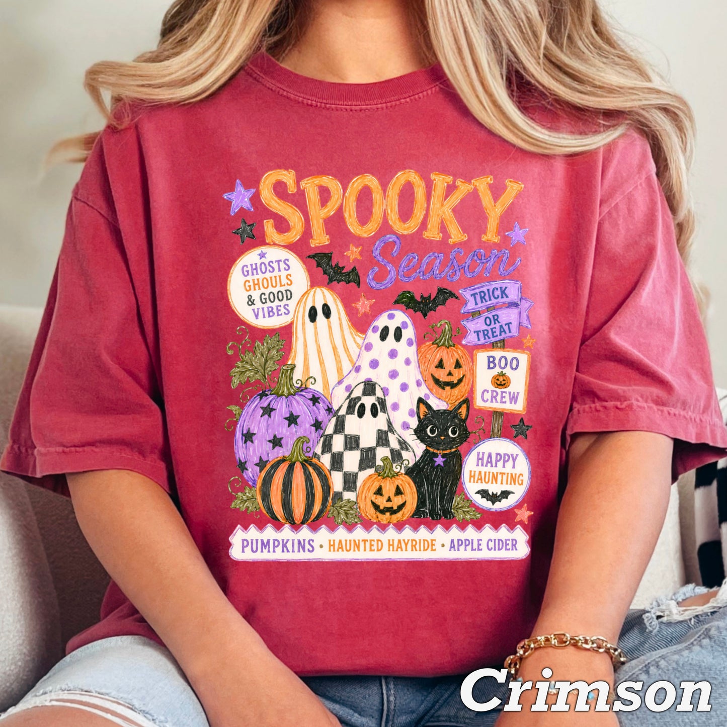Spooky Season Comfort Color Graphic Tee