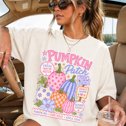 Pumpkin Patch Comfort Color Graphic Tee