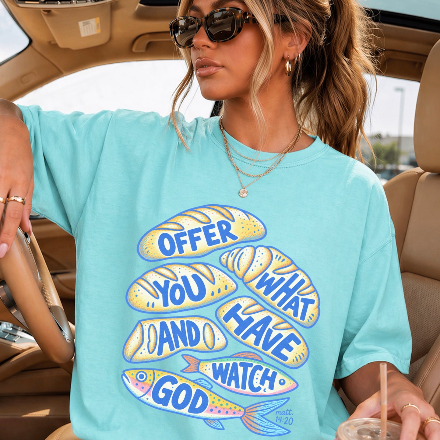 Offer What You Have And Watch God Comfort Color Graphic Tee