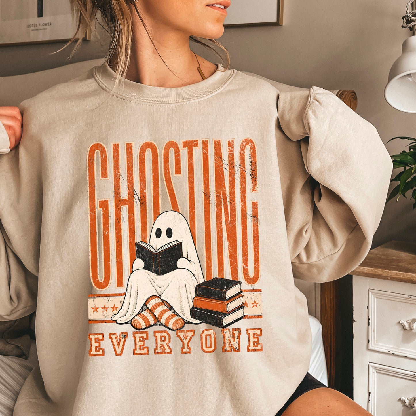 Ghosting Everyone Halloween Sweatshirt