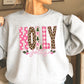 Leopard Holly Jolly Christmas Crewneck Sweatshirt