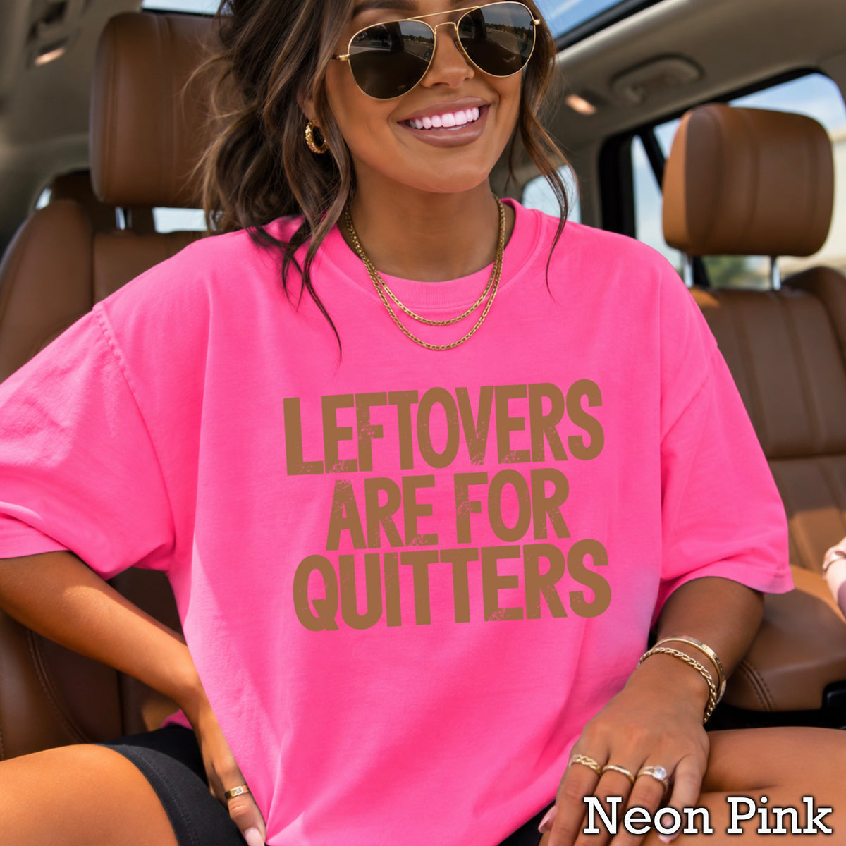 Leftovers Are For Quitters Thanksgiving Comfort Color Graphic Tee