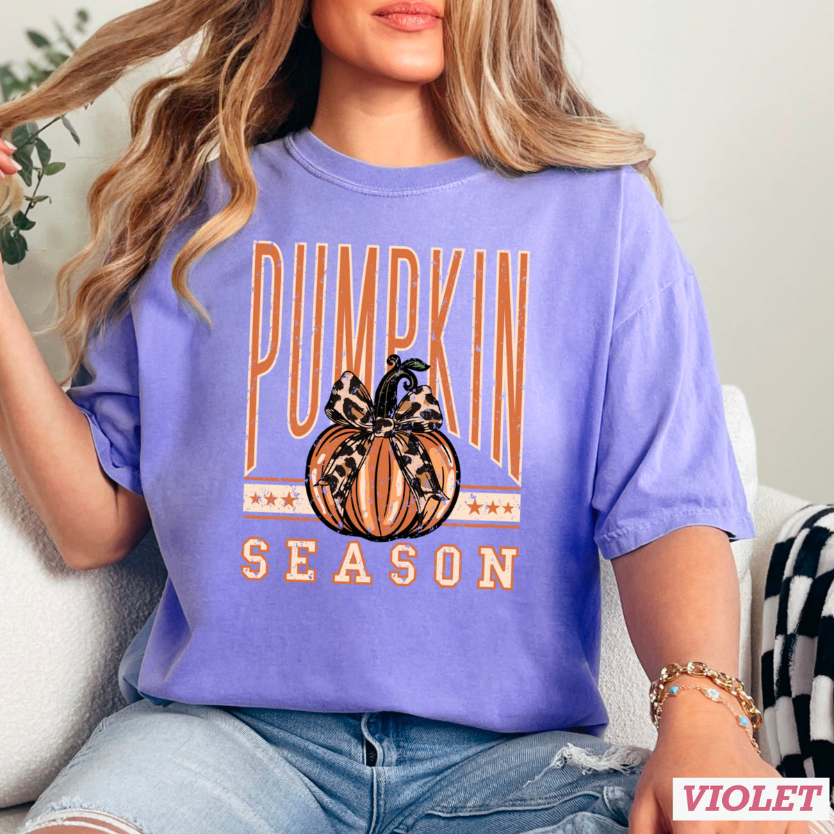 Pumpkin Season Comfort Color Graphic Tee