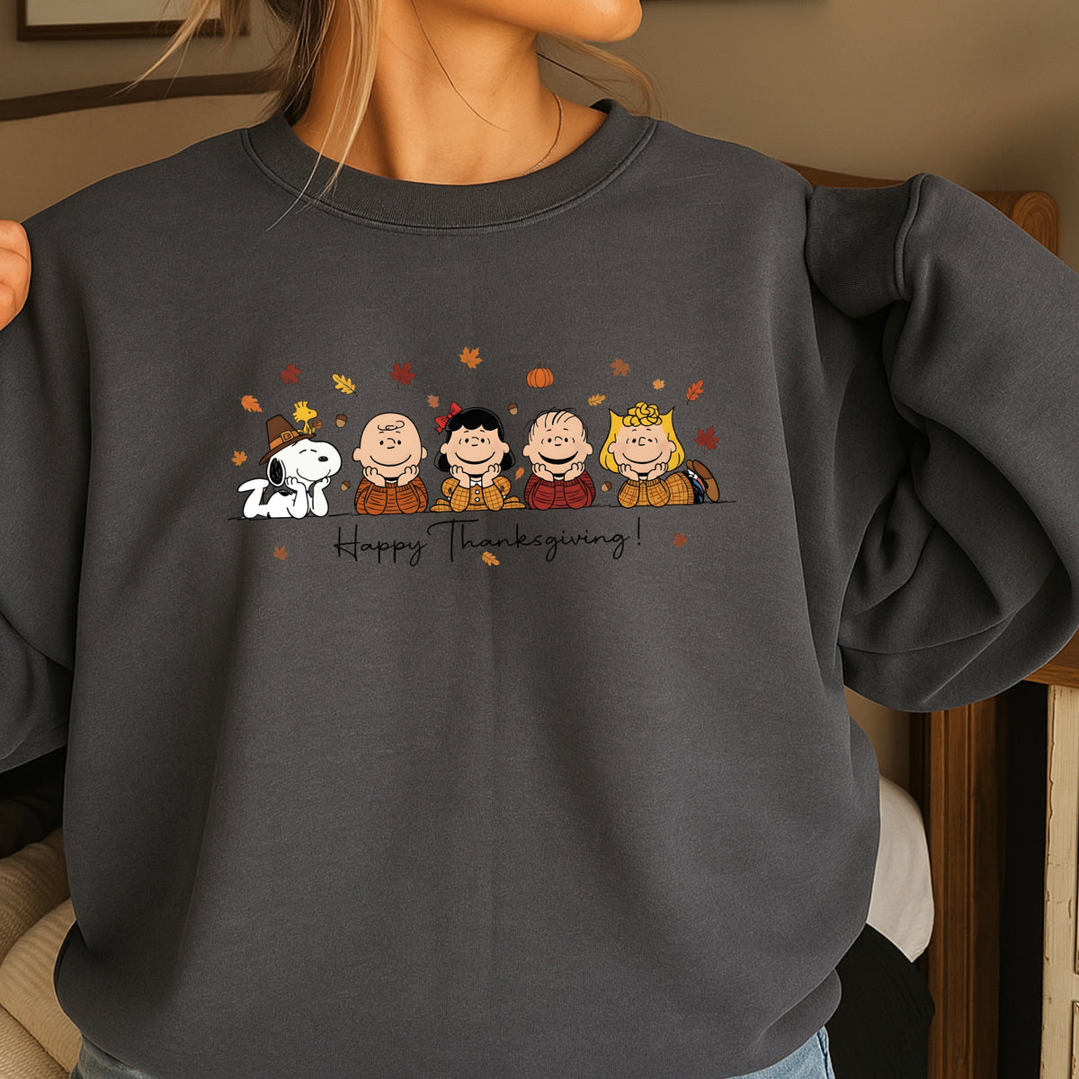 Happy Thanksgiving Crewneck Sweatshirt