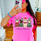 Meowy Christmas Comfort Color Graphic Tee