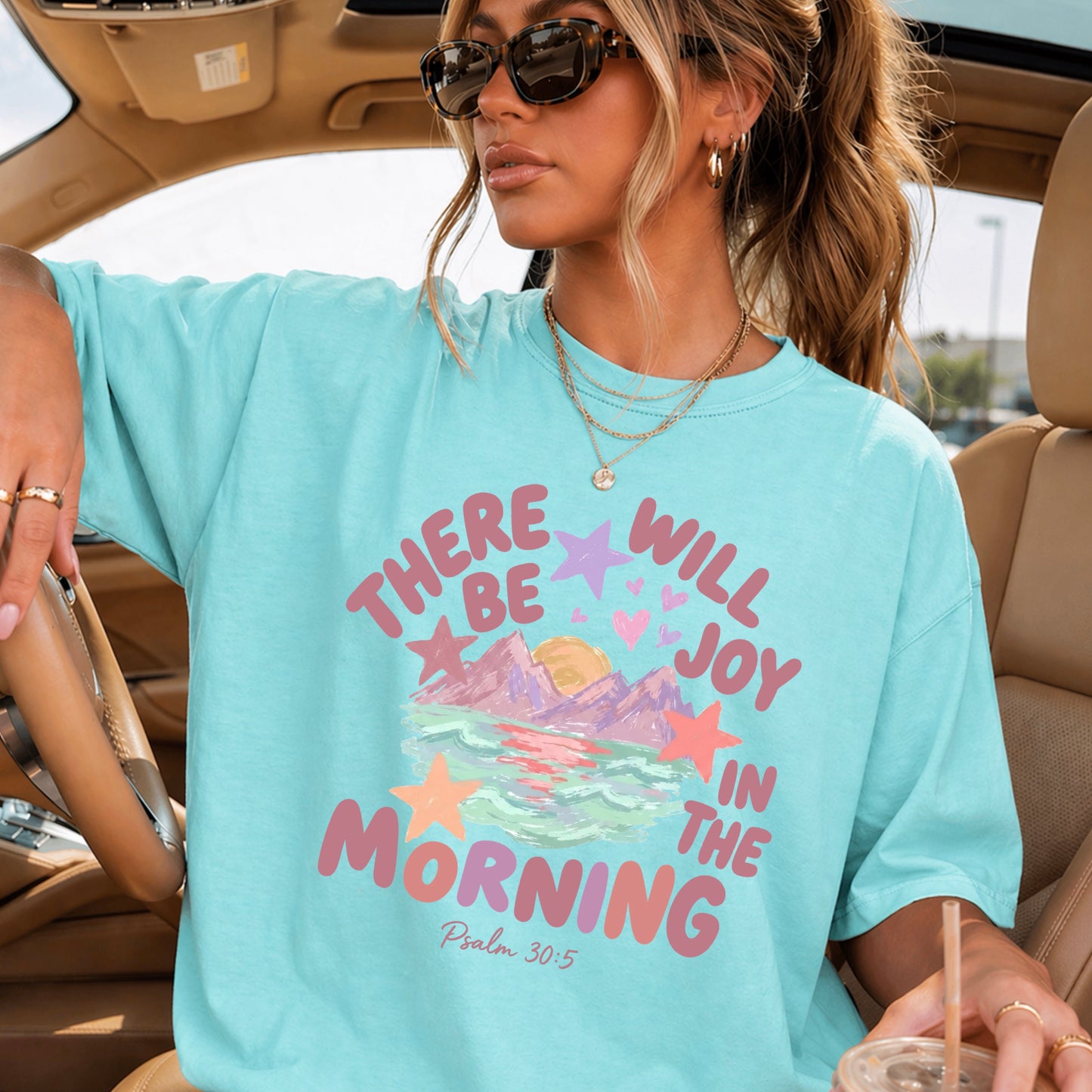 There Will Be Joy In The Morning Christian Comfort Color Graphic Tee