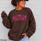 Merry Real Spangles Christmas Crewneck Sweatshirt