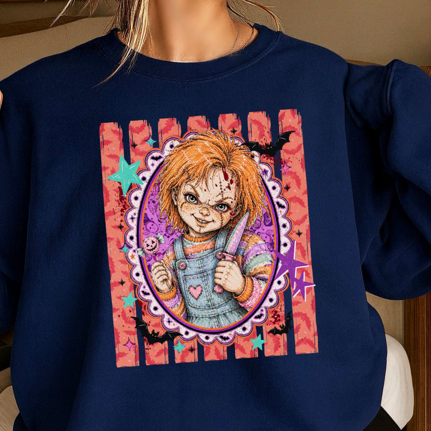 Horror Film Character Crewneck Sweatshirt