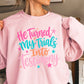 He Turned My Trials Into Testimony Crewneck Sweatshirt