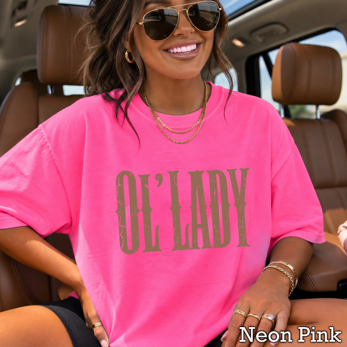 Ol’ Lady Comfort Color Graphic Tee