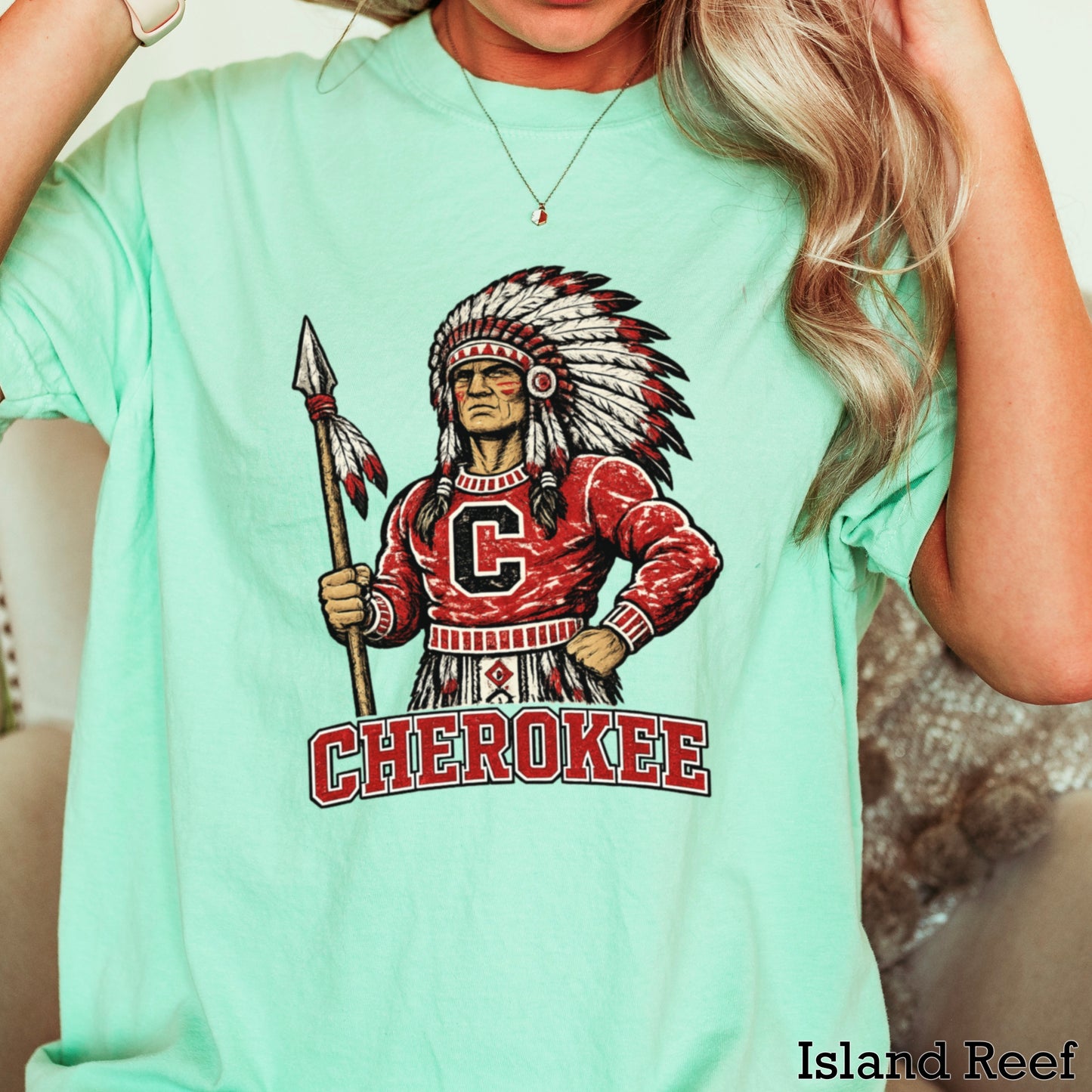 Cherokee Warriors Comfort Color Graphic Tee