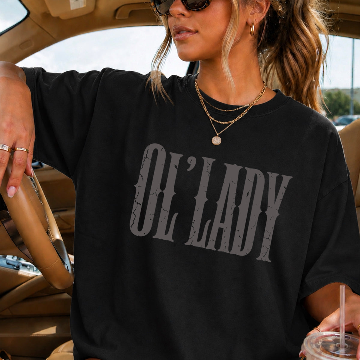 Ol’ Lady Comfort Color Graphic Tee