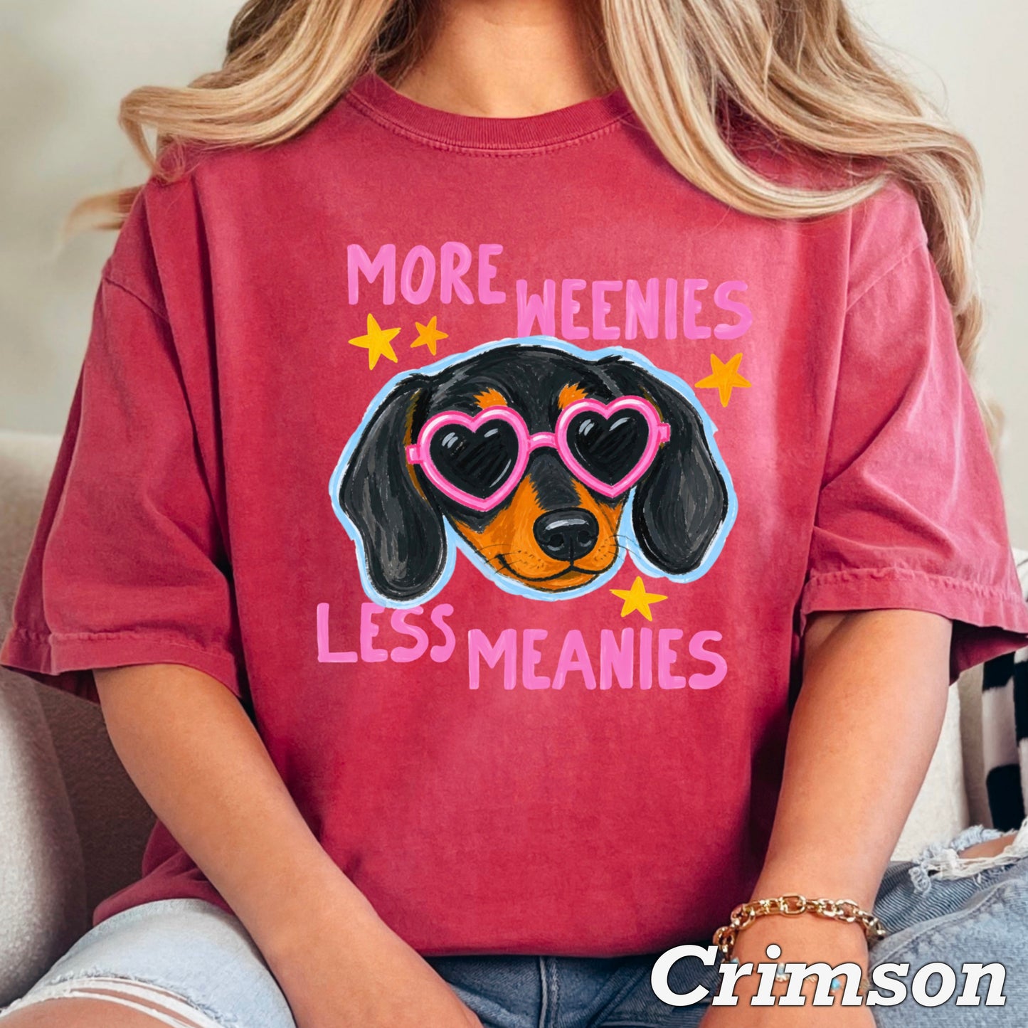 More Weenies Less Meanies Comfort Color Graphic Tee