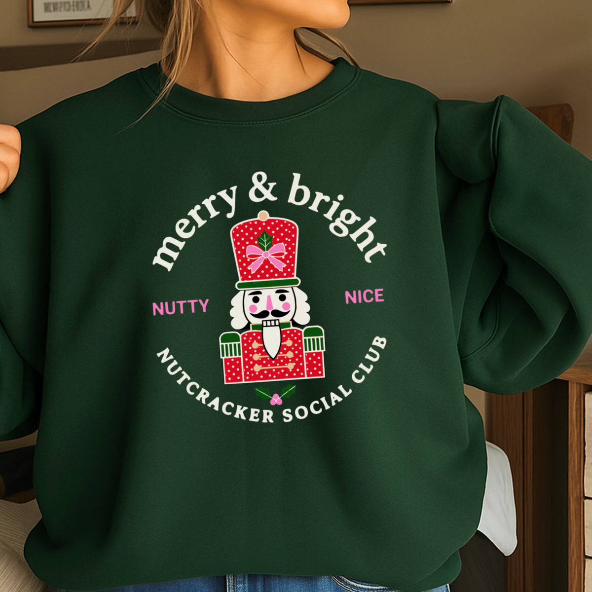 Nutcracker Social Club Christmas Crewneck Sweatshirt