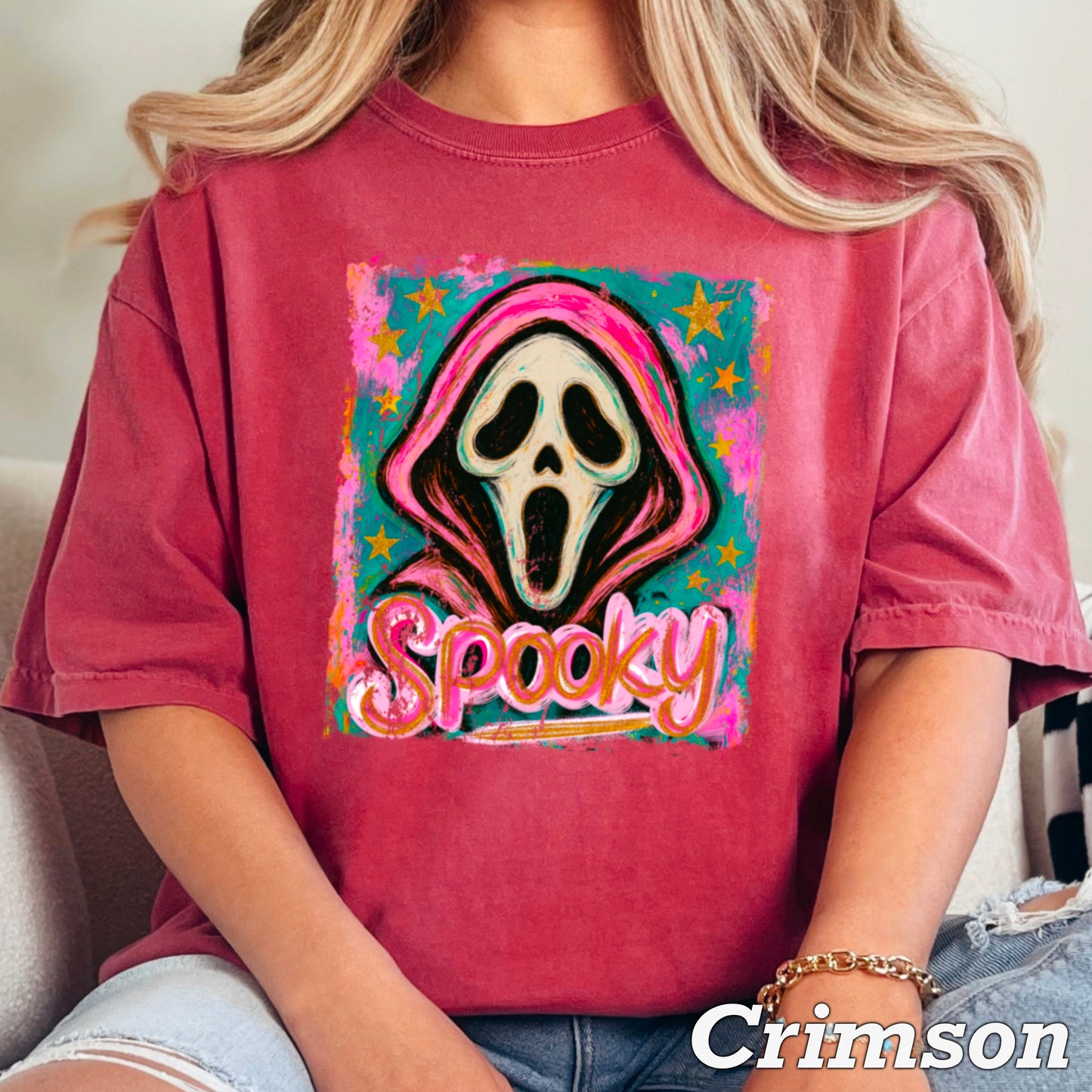 Spooky Floral Comfort Color Graphic Tee