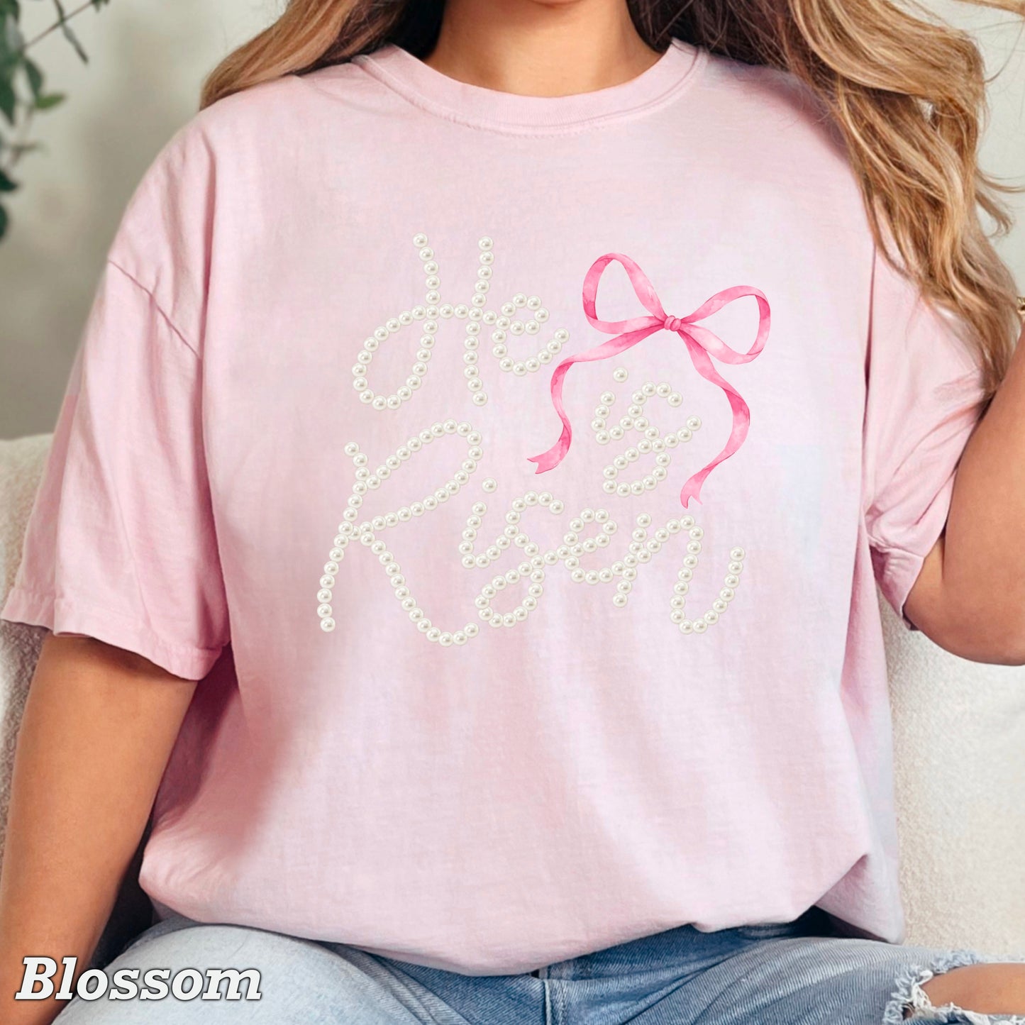 He Is Risen Easter Comfort Color Graphic Tee