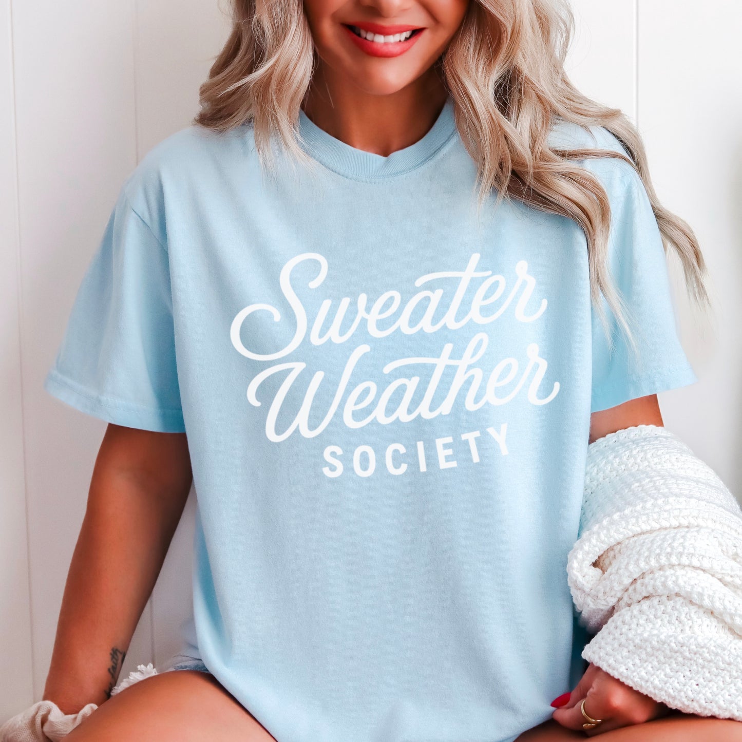 Sweater Weather Society Comfort Color Graphic Tee