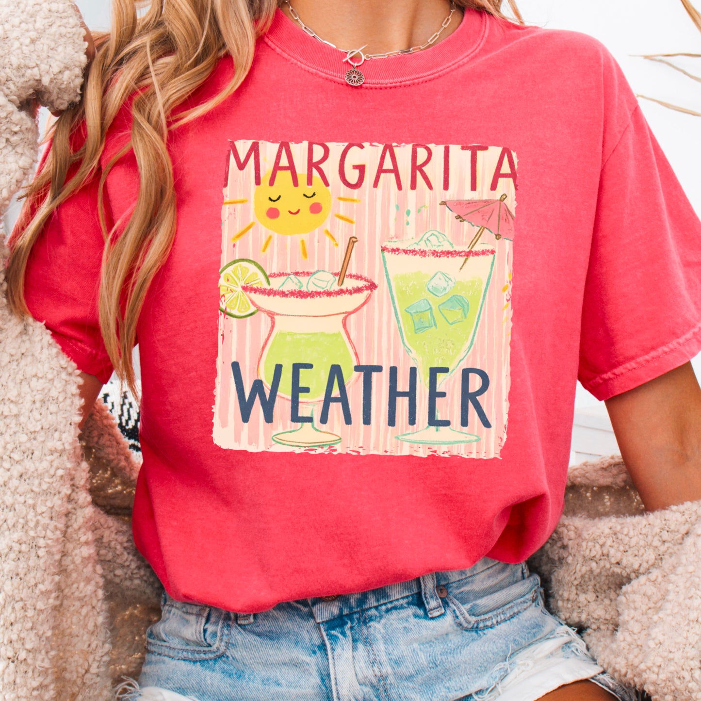 Margarita Weather Comfort Color Graphic Tee
