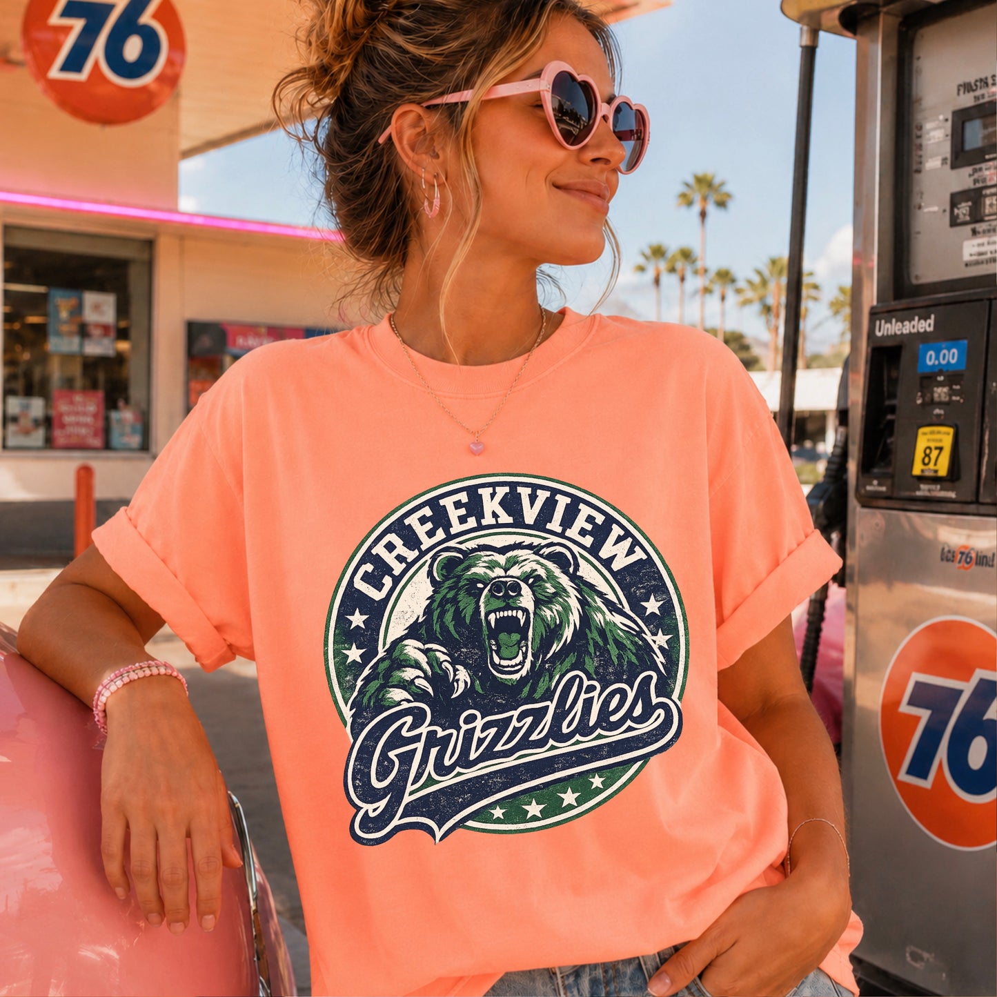 Creekview Grizzlies Comfort Color Graphic Tee