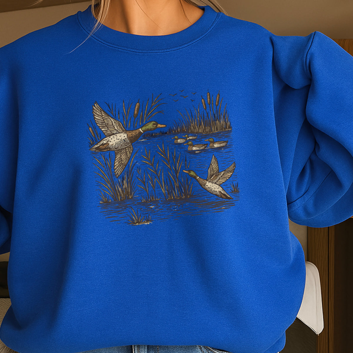 Mallard Duck Crewneck Sweatshirt