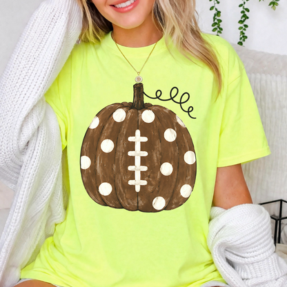 Pumpkin Football DTF Transfer
