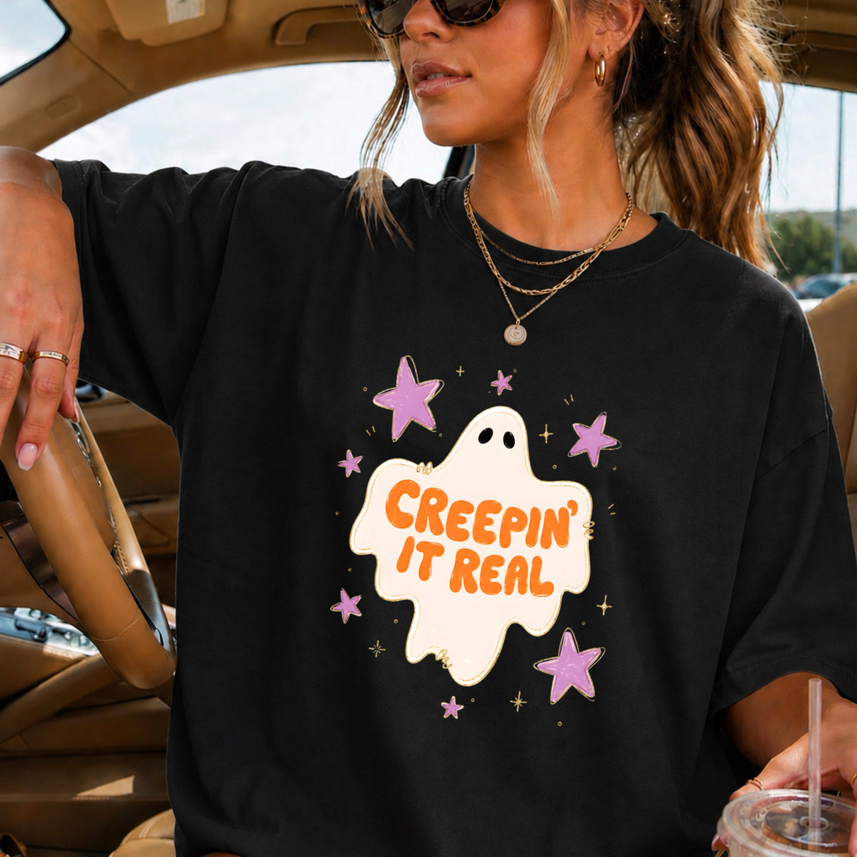 Creepin It Real Comfort Color Graphic Tee
