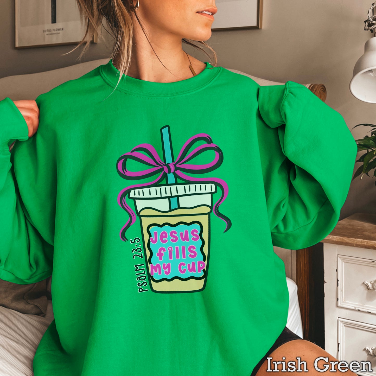 Jesus Fills Up My Cup Crewneck Sweatshirt