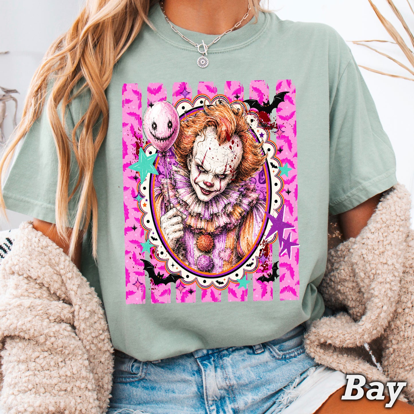 Horror Film Character Halloween Comfort Color Graphic Tee
