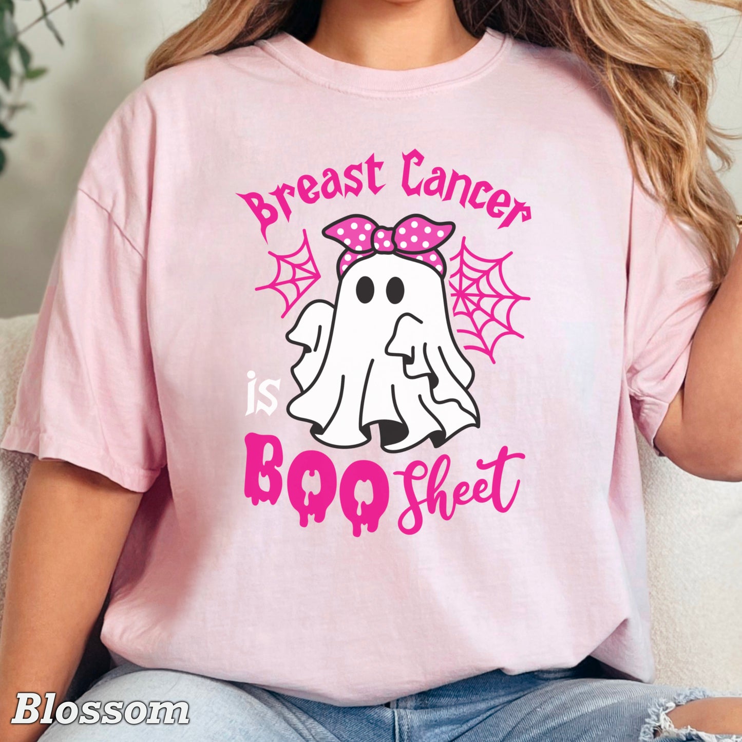 Breast Cancer Is Boo-Sheet Comfort Color Graphic Tee