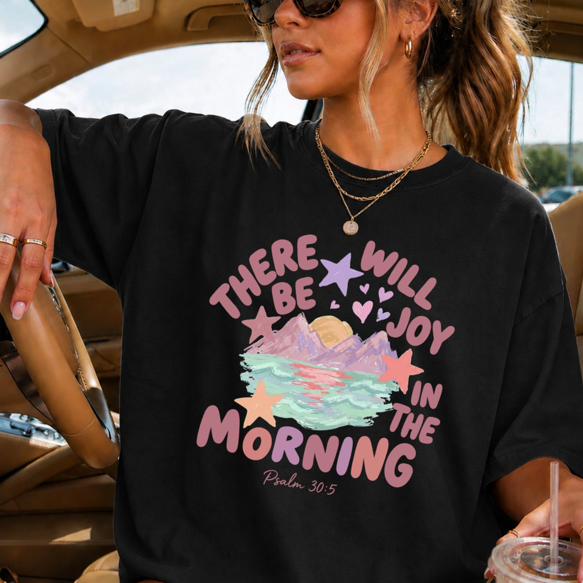 There Will Be Joy In The Morning Christian Comfort Color Graphic Tee