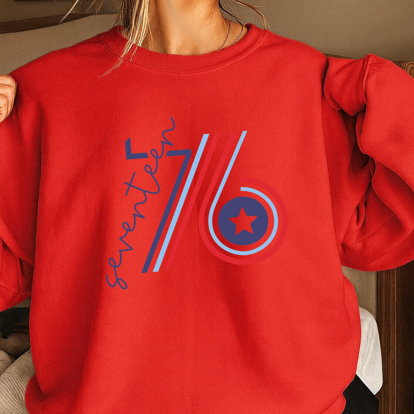 Retro 1776 Crewneck Sweatshirt